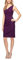 Alex Damen Schlankheits-kurzes gerüschtes Kleid mit Rüschen (zierlich und normal) Cocktailkleid, Sommerpflaume, 40