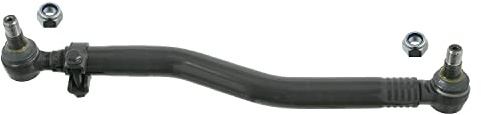 febi bilstein 27485 Lenkstange mit Sicherungsmuttern, vom Lenkgetriebe zur 1. Vorderachse, 1 Stück
