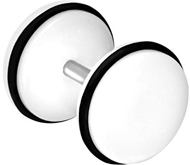 PIERCINGLINE Acryl Fake Plug Stecker | FLACHE DISC | Piercing Ohr | Farbauswahl