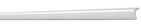 Decosa Winkelprofil WP20 - Edle Stuckleiste in Weiß - 10 Leisten à 2 m Länge = 20 m - Zierleiste aus Styropor 20 x 20 mm
