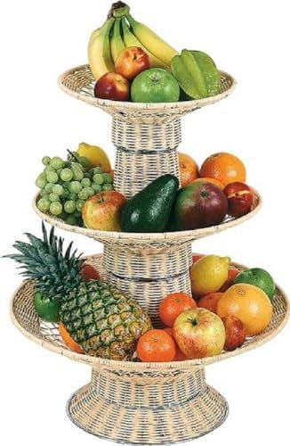 APS Bufett-Etagere Durchmesser 30/40/50 cm, Höhe ca. 55 cm verchromtes Drahtgestell -Handarbeit-