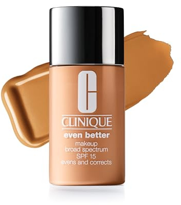 Clinique Even Better™ Makeup Broad Spectrum SPF 15 | Flüssige Foundation mit mittlerer Deckkraft, Vitamin C, natürlichem Finish und Schutz vor Pigmentflecken