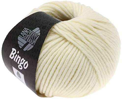 LANA GROSSA Bingo | Extrafeine Merinowolle waschmaschinenfest und filzfrei | Handstrickgarn aus 100% Schurwolle (Merino extrafein) | 50g Wolle zum Stricken & Häkeln | 80m Garn FB 5