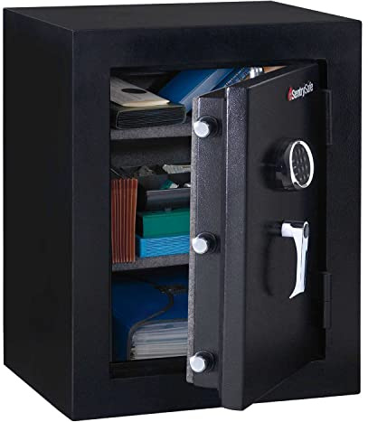 SentrySafe Executive Fire-Safe, Electronic Lock, 21-11/16W x 19D x 27-3/4H, Black