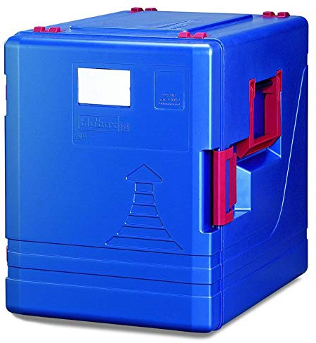 thermohauser Blu'box 52 GN, Hartkunststoffbox aus PP, blau, Außenmaße 63,5x45,0x55,0 cm