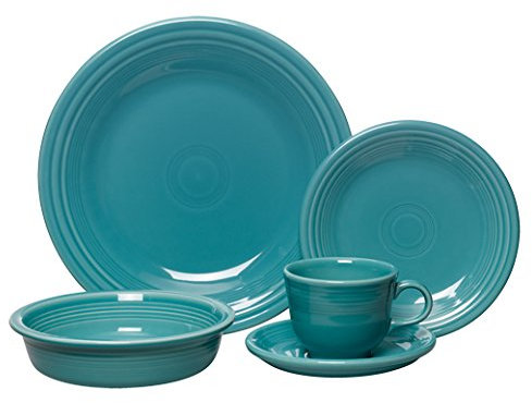 Fiesta Service de table 5 pièces Turquoise