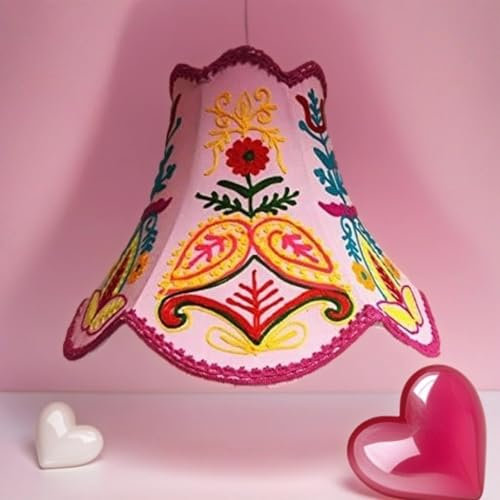 Marrakesch Orient & Mediterran Interior Shabby Chic Lampe Pendellampe Leuchte Pendelleuchte Hängeleuchte für Mädchen Kinderzimmer Shyamana Lila