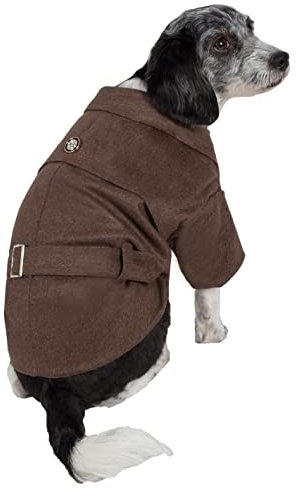 Pet Life Galore Hundejacke mit Schnalle aus Wolle – Designer Winter Hundemantel für kleine, mittelgroße und große Hunde
