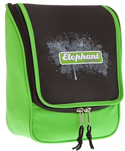 ELEPHANT Kulturtasche Beautycase zum Anhängen/Aufhängen Kulturbeutel (GRÜN SCH (Grün Schwarz))