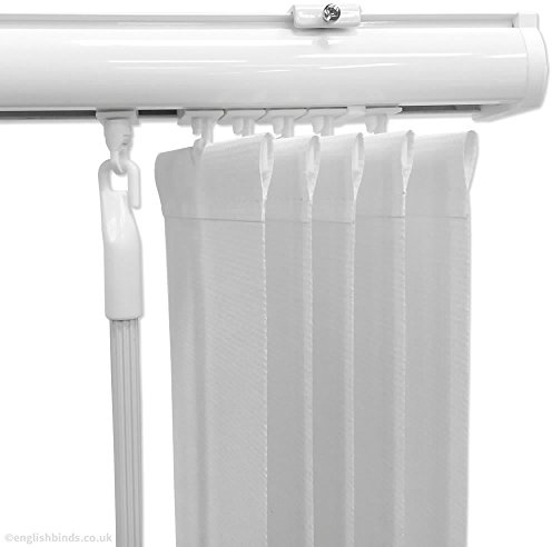 eXtreme Slimline White Headrail For 3.5 Vertical Blinds - UK MANUFACTURED - MADE TO YOUR SIZES - JUST ORDER AND EMAIL YOUR SIZES! (45 inch width)