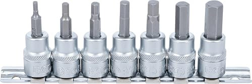 BGS Jeu de douilles à embout, 6 pans creux, 10 (3/8), 7 pces 5107