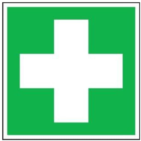 Betriebsausstattung24® Format 4044589003836 - Schild FOLIE 200- x 200- mm Erste Hilfe