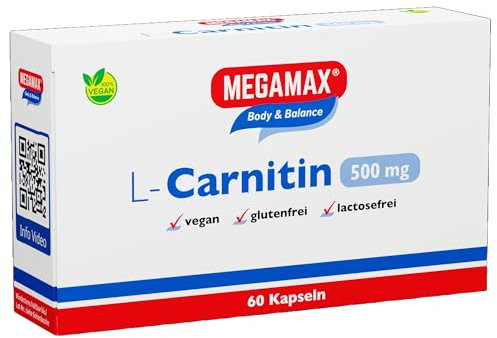 MEGAMAX L Carnitin 500 mg Kapseln 60 St