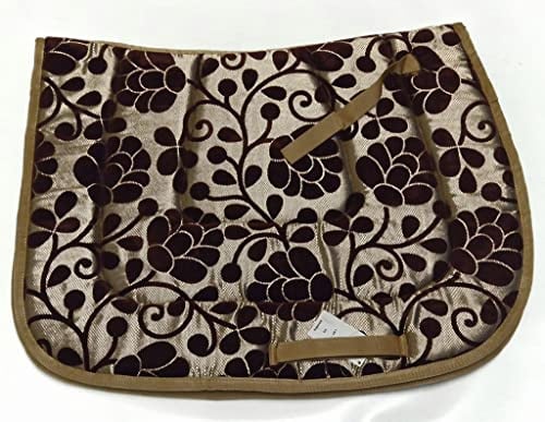 Antik Spanisch Barock Schabracke Blumen Braun Schwarz ~ Gold Farben VS DR Tysons Dick anatomisch (VS)