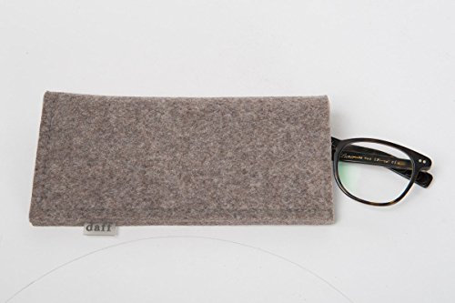 daff Filz Etui, Hülle aus Filz 10 x 4 x 20 cm Stein meliert