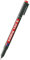 edding 140 S Permanenter Folienschreiber - rot - 1 Stift - Rundspitze 0,3 mm - Stift zum Schreiben auf Glas, Kunststoff, Folien und glatten Oberflächen - schnelltrocknend, wisch- und wasserfest
