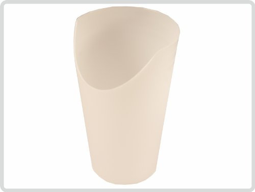 Teckmedi Trinkbecher mit Nasenausschnitt, transparent, Kunststoff, 250 ml, Modern, Spülmaschinenfest, Wiederverwendbar, Sonderbedarf, Offen