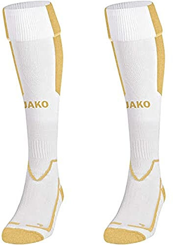 JAKO Herren Stutzen Lazio, Weiß/Gold, 2, 3466