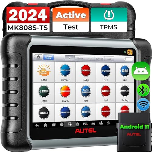 Autel MaxiCOM MK808S-TS Bidirektionaler Scanner: 2025 All-in-One TPMS Tool von MaxiCheck MX808S-TS, MK808 BT Pro, TS608 mit TPMS Programming Relearn, 28 Service, Active Test, Android 11, FCA Autoauth