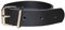 Leder Befestigungsriemen mit Rollschnalle, Fixierriemen, Lederriemen, Schnalle, Farbe:schwarz, Größe:4cm breit x 40cm lang