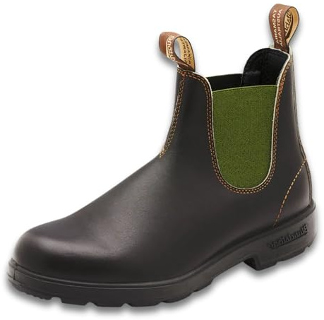 Blundstone Men's Original 500 Series Chelsea Boot, Stout Brown/Olive, 7.5 UK
