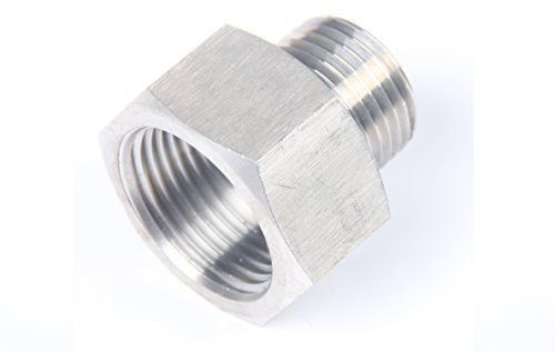 Edelstahl 316 Pipe Fittings 3/4 NPT Innengewinde x 1/2 NPT Aussengewinde Rohradapter (5 Stücke)