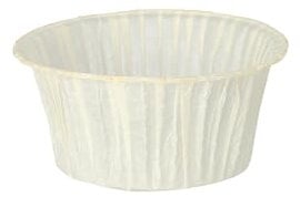 Papstar | 20 Pirottini per Muffins, Dimensioni Ø 5 cm · 3,5 cm, Colore Bianco, Materiale Carta Oleata Pergamena di Ricambio, Grammatura 55 g/m², 20 Pirottini x 10 Confezioni