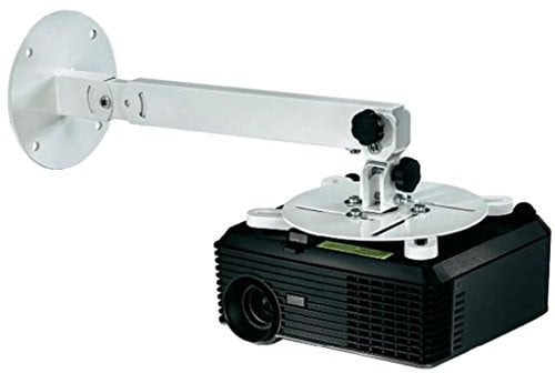 Hama Support de plafond ou mural pour videoprojecteur (inclinaison à 30°, rotation 360°, pour des projecteurs/vidéoprojecteurs) Blanc