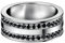 Calvin Klein KJ64AR010257181 REFLECTIVE Edelstahl/schwarz Damenring 57/18,1