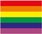 INDIGOS UG Aufkleber Autoaufkleber JDM Die Hart - Gay Pride Rainbow Flag Fahne Regenbogen 127mmx101mm