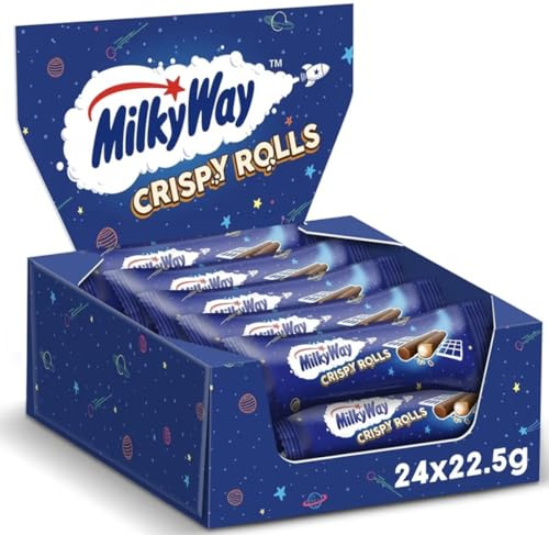 MILKY WAY Knusprige Brötchen, Milchschokolade, Kekssnack-Riegel, einzeln 22,5 g (1 x 24 Riegel)