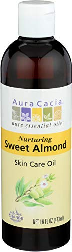 Aura Cacia Natural Skin Care Oil Sweet Almond - 16 Fl Oz