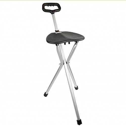 Prim Zusammenklappbarer Gehstock, Grau, 86,5 cm