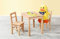 Möbeldesign Team 2000 GmbH Kindertisch und 2 Kinderstühle kernbuche massiv Holz geölt Kindersitzgruppe