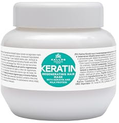 KJMN Keratin Regenerierende Haarmaske mit Keratin und Milchprotein für trockenes, geschädigtes und chemisch behandeltes Haar, 275 ml