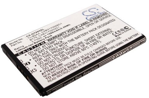 Batterie Kompatibel mit Alcatel OT-995 Ultra Li-ion 3.7V 1500mAh - BY75, CAB31Y0002C1, CAB31Y0006C1, TLIB5AA