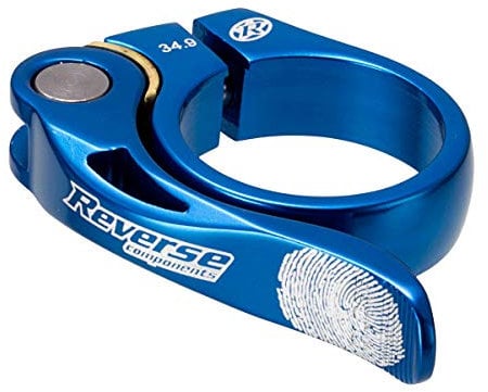 Reverse Long Life Sattelklemme mit Schnellspanner 34.9mm dunkel blau