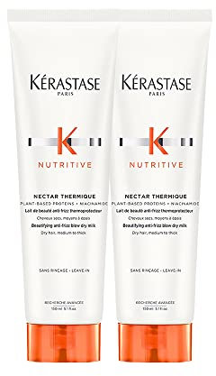 Kerastase Nutritive Nectar Thermique Hitzeschutz-Pflegemilch/Haarversiegelung, Doppelpack