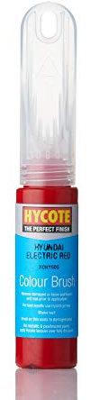 Hycote Brush and Scratch Repair Nib Touch Up Paint, Hyundai Electric Red, 12.5 ml
