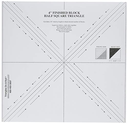 Triangles On A Roll Dreiecke auf Einer Rolle 50 FT 4-Zoll fertige Größe 6,4 Papier Grid