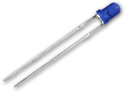 world-trading-net - 25 LEDs 3mm diffus blau Typ WTN-3-2500b, Leuchtdiode, bedrahtet, Diode Leuchtend, als Bauteil
