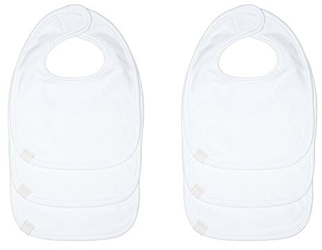 LÄSSIG Baby Lätzchen Set (3 Stk.) Neugeborene Sabberlätzchen Klettverschluss/Newborn Bib Set