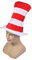 Bristol Novelty BH598 Rot-weiß gestreifter Zylinder für Kinder, Unisex Adult, Mehrfarbig, Einheitsgröße