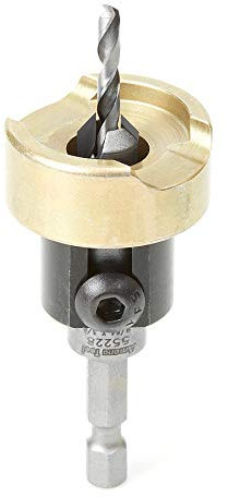 Amana Tool - 55228 Carbide Tipped 82° Countersink with Adjustable Depth Stop & No-
