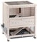 Ferplast Indoor Kaninchenstall, Hasenheim COTTAGE MINI, Meerschweinchen, FSC Holz, Struktur auf zwei Etagen, Zubehör inklusive, 77 x 56 x h 94 cm