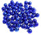 Kleenes Traumhandel Glöckchen - Kupferglocken - hochwertige Schellen - robuste Glöckchen zum Basteln und Dekorieren - Glocken mit Ösen - 11x7 mm (Blau)