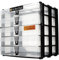 WestonBoxes A4 Box Stak, Stackable Craft Storage Box Unit Including Plastic A4 Storage Boxes with Lids (Transparent, Pack of 1)