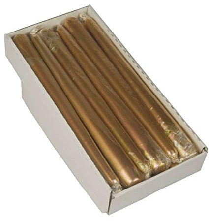 Spitzkerze - gold - Menge: 1 Stück