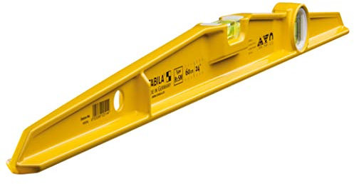 STABILA Magnet-Wasserwaage Type 81 SM, 60 cm, robustes Alu-Gussprofil, Ferrit-Magnetsystem, 1 Horizontal-Libelle, 1 Vertikal-Libelle, Made in Germany