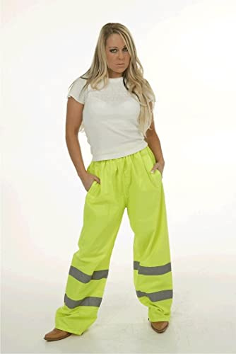 Supertouch 18545 Ankle Band Hi Vis Trousers, XX-Large, Yellow